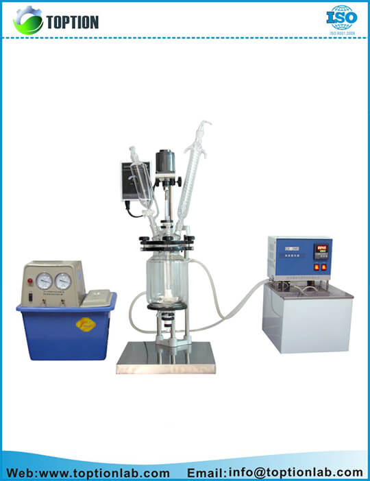 Jacketed glass reactor laboratory glass chemical reactor