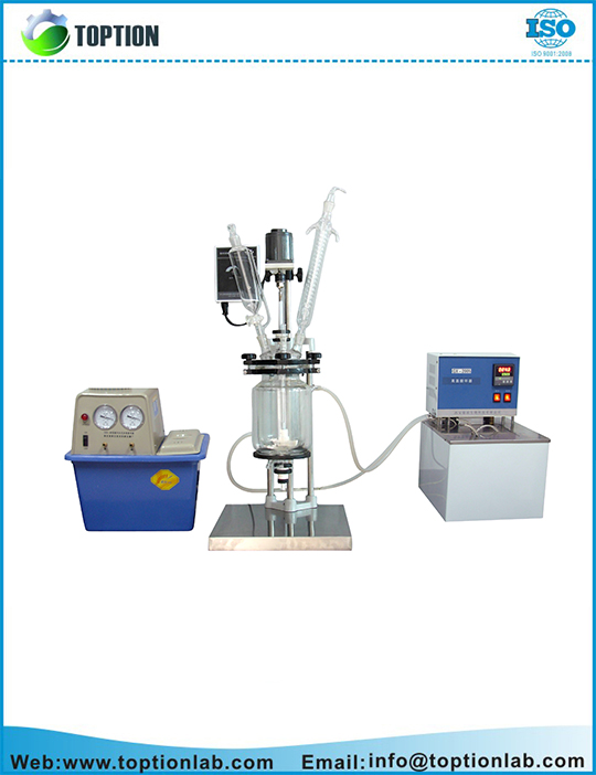 Double Jacketed Glass Reactor