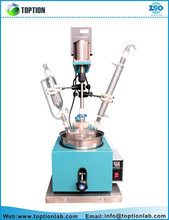 Laboratory Single Layer Glass Reaction Vessel