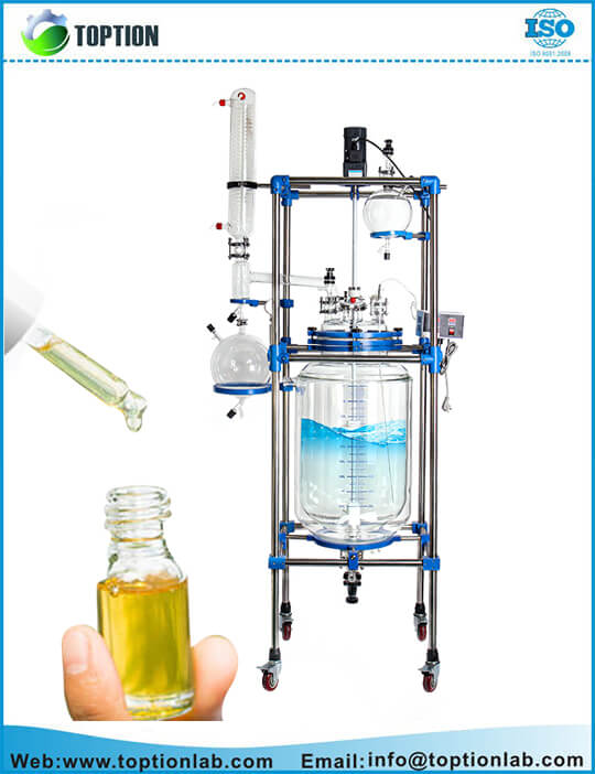Double Layer 150L Double Jacketed Glass Reactor