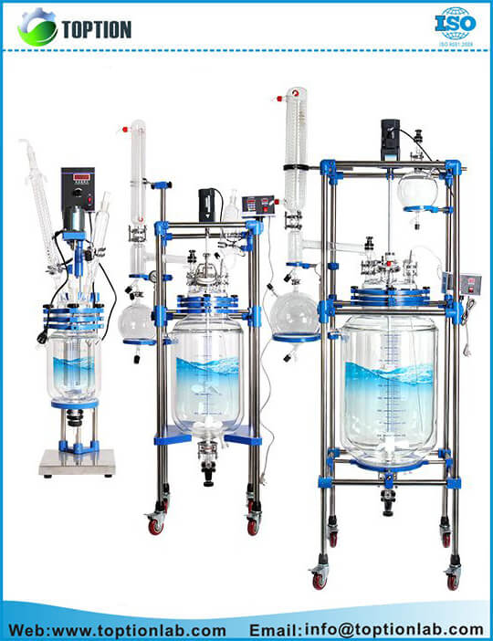 1L~200L Jacketed Chemical Glass Reactor 50L