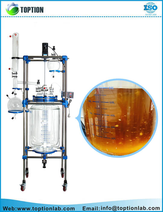 Jacketed Glass Reactor Vessel