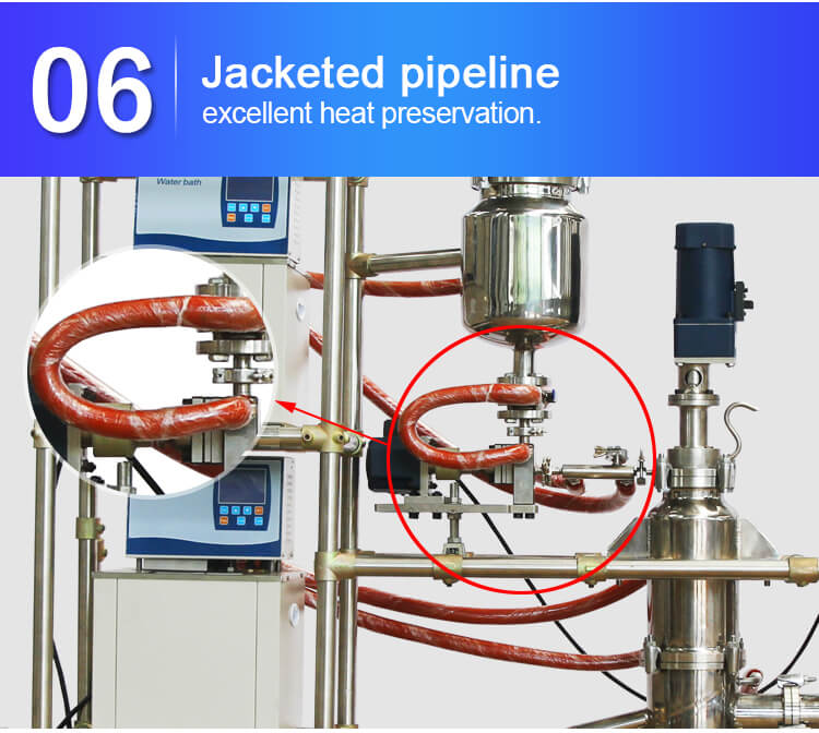 MDS-6A 0.06 m² Wiped Film Molecular Distillation;