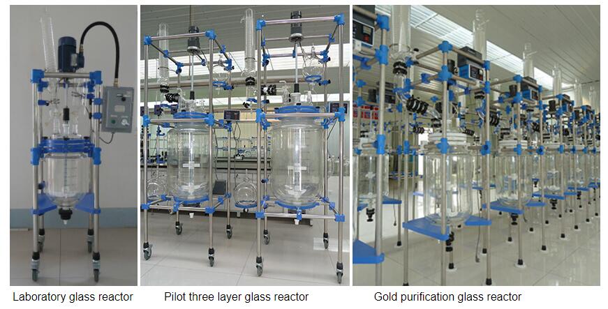 Three Layer Glass Reactor 1L/5L/10L;